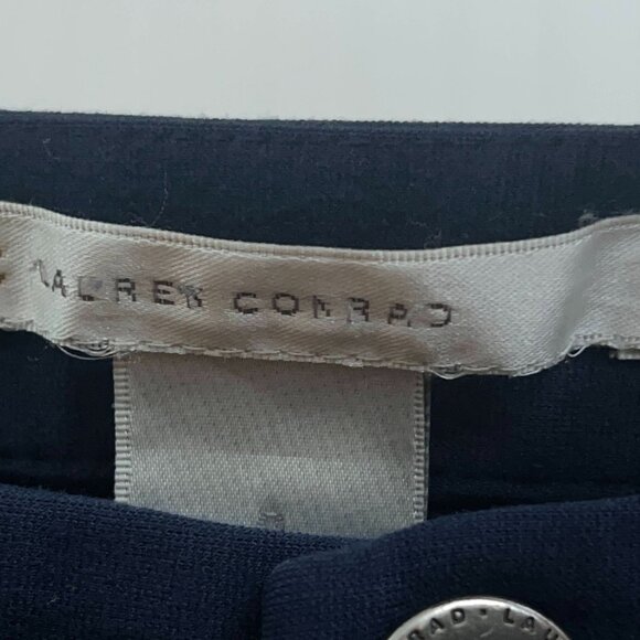 LC Lauren Conrad Navy Blue Mid-Rise Skinny Ankle Pants Women's Size 2 Stretch - Picture 5 of 9